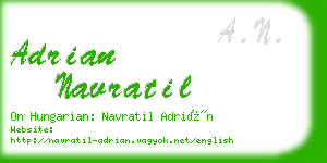 adrian navratil business card